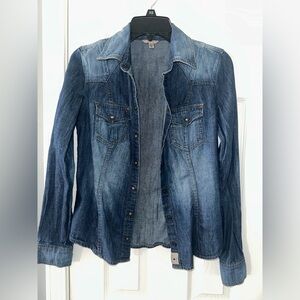 Guess Blue Denim Shirt